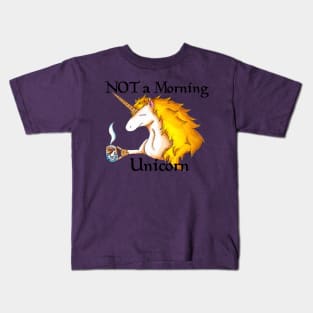 NOT a Morning Unicorn Kids T-Shirt